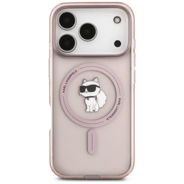 Karl Lagerfeld IML Choupette MagSafe Case for iPhone 17 Pro Pink - imagine 3