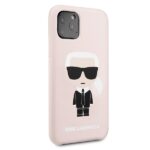 Karl Lagerfeld KLHCN58SLFKPI iPhone 11Pro hardcase light pink Silicone Iconic - imagine 5