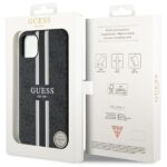 Guess GUHMN61P4RPSK iPhone 11 / Xr black hardcase 4G Printed Stripes MagSafe - imagine 8