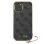 Guess GUHCP12MGF4GGR iPhone 12/12 Pro 6,1" grey hardcase 4G Charms Collection - imagine 3