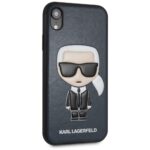 Karl Lagerfeld KLHCI61IKPUBL iPhone Xrhardcase blue Iconic Karl Embossed - imagine 5
