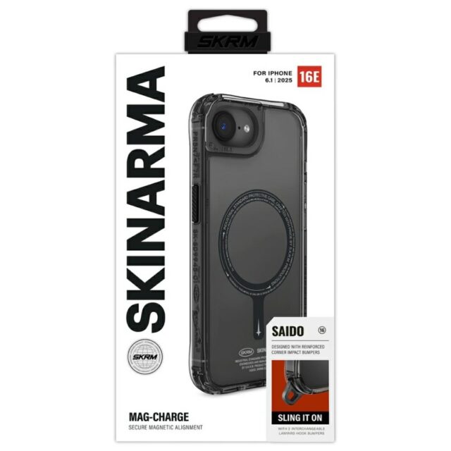 Case Skinarma Saido MagSafe for iPhone    16e black - imagine 5