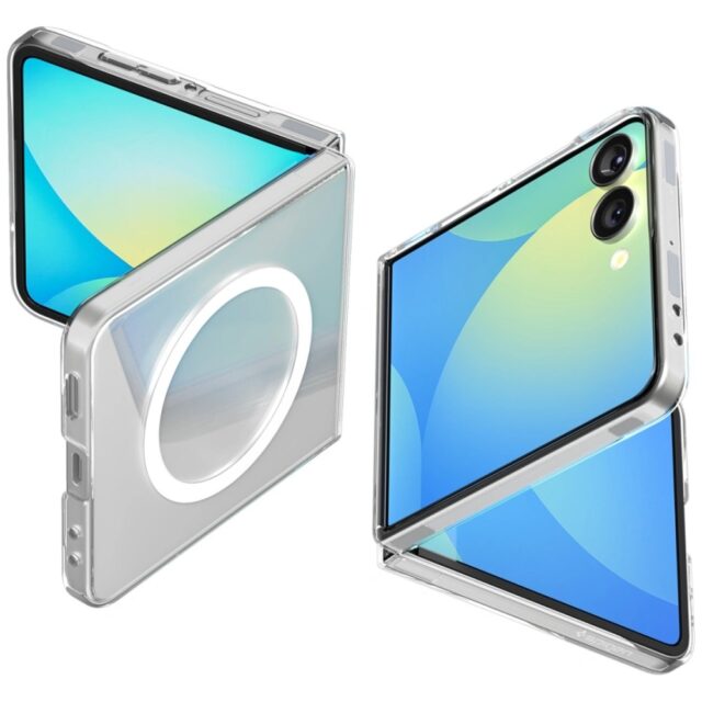 Case Spigen AirSkin Mag MagSafe for Samsung Galaxy Z Flip7 transparent - imagine 3