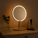 Extralink | Makeup mirror | white illuminated round - imagine 4