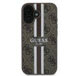 Guess GUHMP16MP4RPSW iPhone 16 Plus 6.7" brown hardcase 4G Printed Stripes MagSafe - imagine 3