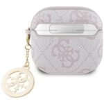 Case Guess 4G Strass Charm for AirPods 4 pink - imagine 2