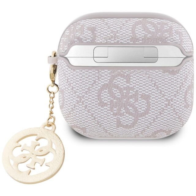 Case Guess 4G Strass Charm for AirPods 4 pink - imagine 2
