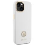 Guess GUHCP15SM4DGPH iPhone 15 / 14 / 13 6.1" white hardcase Silicone Logo Strass 4G - imagine 4