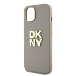 DKNY DKHCP15MPBSWSE iPhone 15 Plus 6.7" beige hardcase with Wrist Strap and Stock Logo - imagine 5