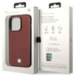 Etui BMW BMHCP14X22RFGR iPhone 14 Pro Max 6,7" burgundy Leather Diamond Pattern - imagine 8