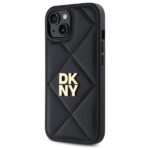 DKNY DKHCP14SPQDSLK iPhone 14 6.1" black Quilted Stack Logo - imagine 2