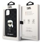 Karl Lagerfeld KLHCP14MSAKHPKK iPhone 14 Plus / 15 Plus 6.7" black Saffiano Monogram Ikonik - imagine 8