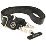 Universal lanyard Guess CBDY 4G Tether Patch Strass Metal Logo black - imagine 2