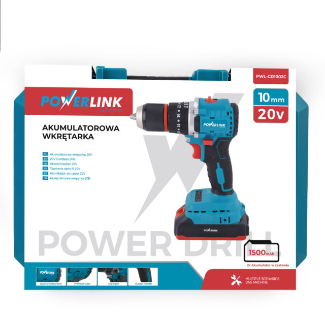 EXTRALINK POWERLINK AKUMULATOROWA WKRĘTARKA PWL-CD1002C 10MM 20V 2X1,5AH - imagine 7