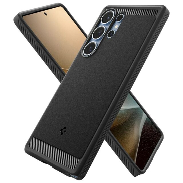 Spigen Rugged Armor Mag MagSafe Case for Samsung Galaxy S25 Ultra Matte Black - imagine 8