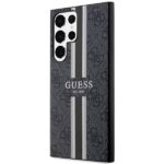 Guess GUHCS23LP4RPSK S23 Ultra S918 black hardcase 4G Printed Stripe - imagine 2