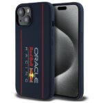 Red Bull RBHMP15S24SIOLRV iPhone 15 6.1" hardcase navy Silicone Vertical Logo MagSafe
