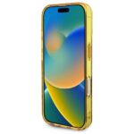 Guess GUHMP16SH4PYEEW iPhone 16 6.1" brown hardcase IML Peony On 4G Background MagSafe - imagine 5