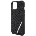 Karl Lagerfeld KLHCP15S3DMKRLK iPhone 15/ 14 / 13 6.1" black hardcase 3D Rubber Multi Logo - imagine 6