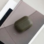 UNIQ Terra Case AirPods Pro Genuine Leather olive - imagine 2