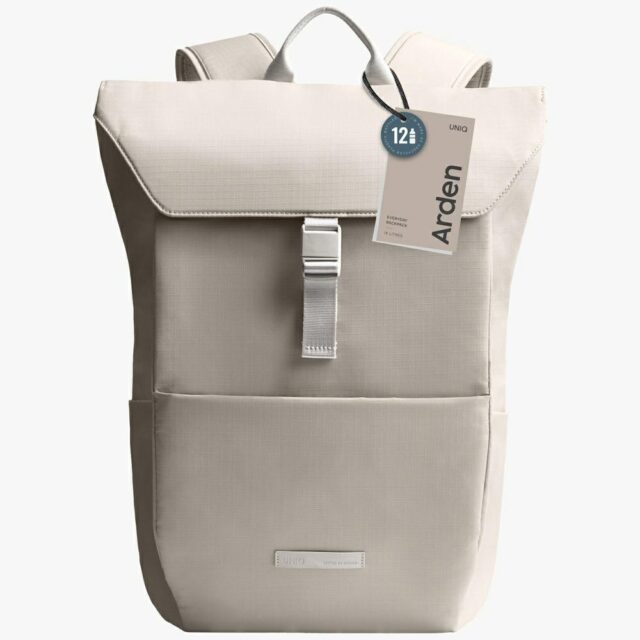 Backpack UNIQ Arden RPET 18L beige - imagine 4