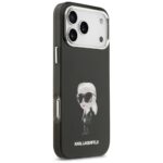Karl Lagerfeld IML Aquarelle Karl & Logo MagSafe Case for iPhone 17 Pro Max Black - imagine 4