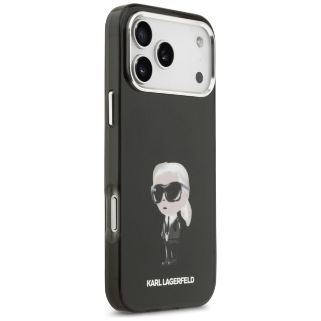 Karl Lagerfeld IML Aquarelle Karl & Logo MagSafe Case for iPhone 17 Pro Max Black - imagine 4