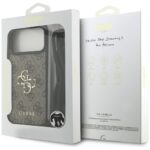 Case Guess 4G Big Logo Cord Stap         Crossbody for iPhone 17 Pro Max brown - imagine 7