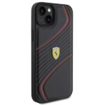 Ferrari FEHCP15MPTWK iPhone 15 Plus /14 Plus 6.7" black hardcase Twist Metal Logo - imagine 4