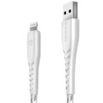 ENERGEA Nyloflex USB - Lightning Cable Charge and Sync C89 MFI 1.5m white - imagine 2