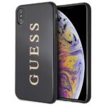 Guess GUHCI65TGGGBK iPhone Xs Max black hard case Classic Double Layer Glitter