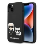 Karl Lagerfeld KLHMP14MSSKCK iPhone 14 Plus / 15 Plus 6,7" hardcase black Liquid Silicone Karl