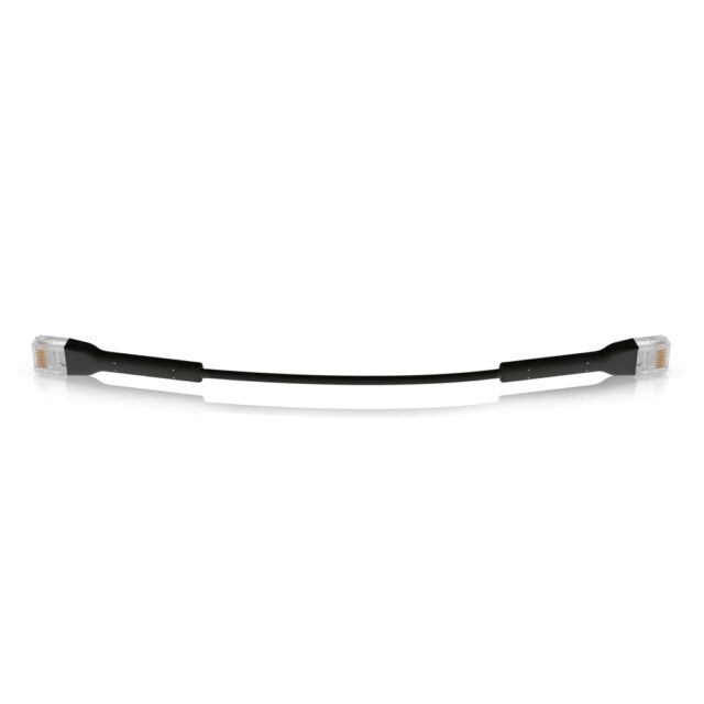 Ubiquiti U-Cable-Patch-RJ45-BK | Ethernet Patch Cable | UniFi Cable, RJ45, 0,1m, Black - imagine 2