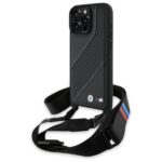BMW BMHCP16X23PSCCK iPhone 16 Pro Max 6.9" black hardcase M Edition Carbon Stripe & Strap