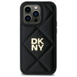 DKNY DKHCP14LPQDSLK iPhone 14 Pro 6.1" black Quilted Stack Logo - imagine 3