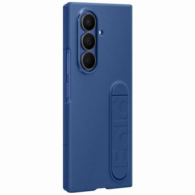 Case Samsung Silicone Case for Galaxy Z   Fold7 blue - imagine 3