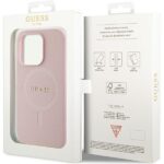 Guess GUHMP14XPSAHMCP iPhone 14 Pro Max 6,7" pink hardcase Saffiano MagSafe - imagine 8