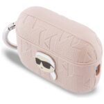 Case Karl Lagerfeld Monogram Karl Head for AirPods Pro 3 pink - imagine 3