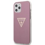 Guess GUHCP12LPCUMPTPI iPhone 12 Pro Max 6,7" pink hardcase Metallic Collection - imagine 2
