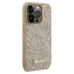 Guess GUHCP14XPMSDGSD iPhone 14 Pro Max 6.7" gold hardcase Disco Metal Script - imagine 4