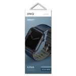 UNIQ Linus Strap Apple Watch Series 1-8/SE/SE2/SE3/Ultra 42/44/45/49mm Airosoft Silicone blue - imagine 3