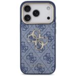 Case Guess 4G Big 4G Classic Logo for iPhone 17 Pro blue gold - imagine 3