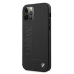 BMW BMHCP12MSLLBK iPhone 12  / 12 Pro 6.1" black hardcase Signature Logo Imprint - imagine 2