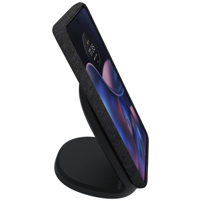 Wireless Charger Motorola TurboPower 15W Stand Pad Qi black - imagine 7