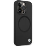 Case BMW BMHMP14XSILBK2 iPhone 14 Pro Max 6.7" black Signature Liquid Silicone MagSafe - imagine 4