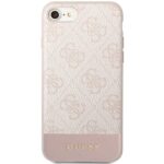 Guess GUHCI8G4GLPI iPhone 7/8/SE 2020 /SE 2022 pink hard case 4G Stripe Collection - imagine 3