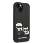 Karl Lagerfeld KLHMP14SSSKCK iPhone 14/ 15 / 13 6,1" hardcase black Liquid Silicone Karl & Ch - imagine 4