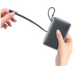 Powerbank USAMS XR Series CD228 10000mAh 20W + USB-C/Lightning cable black - imagine 4