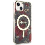 Guess GUHMP14SHCFWSA iPhone 14 / 15 / 13 6.1" khaki hardcase Flower MagSafe - imagine 4