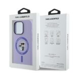 Karl Lagerfeld KLHMP14LSCMKCRHU iPhone14 Pro 6.1" purple hardcase Silicone Karl&Choupette Heads Ring - imagine 8